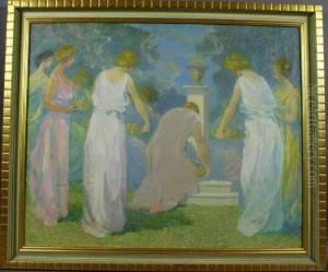 Woman Votaries Making An Offering by William Baxter Palmer Closson