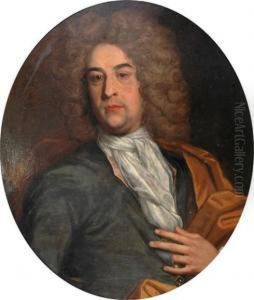 Oval Portrait Of A Nobleman.