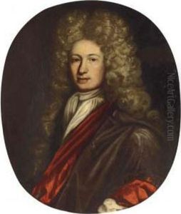 Portrait Of William Rawson Of Bradford Manor House by Johann Closterman