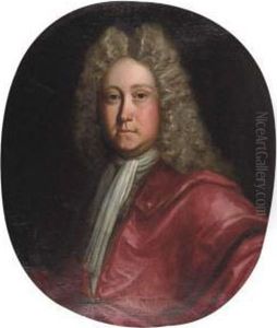 Portrait Of William Rawson Of Bolling, Bust-length, In Red Robesand White Stock