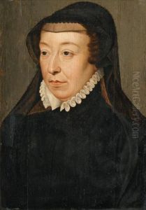 Portrait De Catherine De Medicis En Buste by Francois Clouet