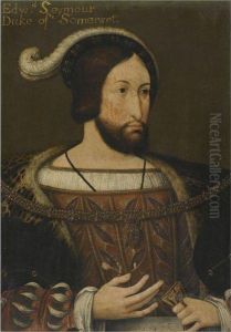 Portrait Of Francois I Of France by Francois Clouet