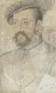 Portrait Study Of Henri Of Navarre, Later Henri Iv Of France,bust-length by Francois Clouet