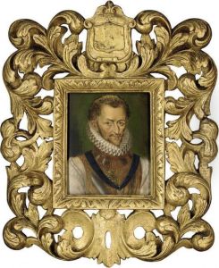 Portrait Of A Gentleman,
Traditionally Identified As Henri Delorraine, Duc De Guise, Called Le
Balafre (1550-1588) by Francois Clouet