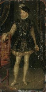 Portrait Of Henry Ii Of France by Francois Clouet