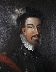 Portrait Of A Nobleman, Bust-length, In Armour With A White Ruff And A Plumed Hat by Francois Clouet