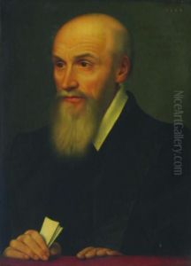 Portrait Of Michel De L'hospital Chancellier De France by Francois Clouet