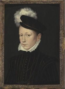 Portrait Of Charles Ix by Francois Clouet