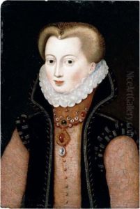 Portrait Of A Lady, Half Length, Possibly Louise De Lorraine by Francois Clouet