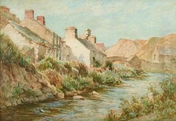 Cottages Beside A Stream - view 1