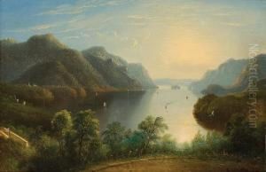 View On The Hudson by Edmund C. Coates