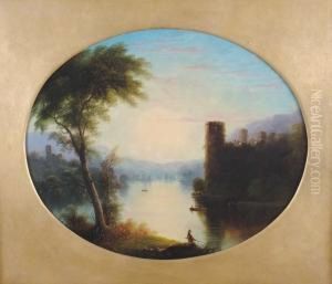 A Pair Of Classical Landscapes With Mountains A Pair Of Classical Landscapes With Mountains