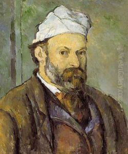 Self Portrait In A White Cap
