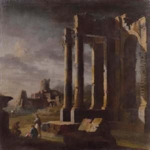 Paesaggio Con Rovine Eviandanti