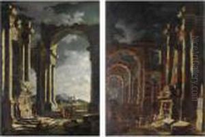 Capricci Architettonici Con Tombe Di Imperatori Romani