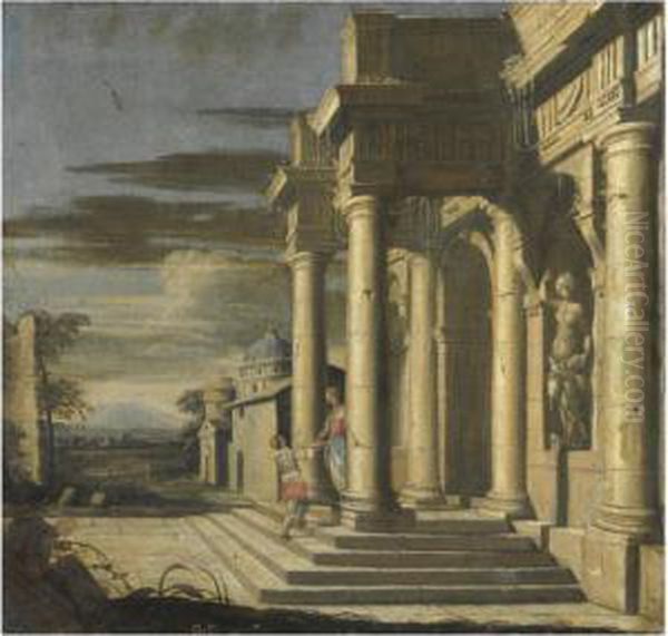 Capricci Architettonici Con Figure - view 1