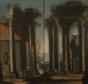 Due Capricci Architettonici Con Rovine