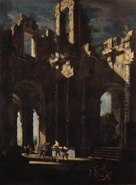 Classical Ruins With Banditti - view 1