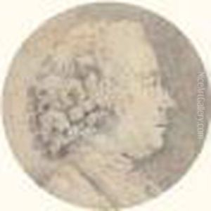 Portrait D'homme De Profil by Charles-Nicolas I Cochin