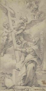 An Allegory Of Religion by Charles-Nicolas I Cochin