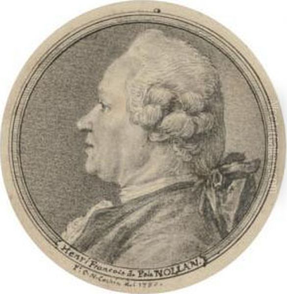 Portrait De Henri Francois De Pole Nollan, En Buste De Profil A Gauche - view 1