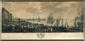 Vue De La Ville Et Du Port De Bordeaux