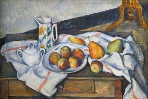 Still life with peaches and pears