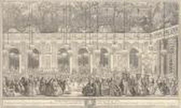The Celebrations At Versailles
Of The Marriage Of Louis Dauphin Of France And Marie Therese Infanta Of
Spain, February 1745 - view 1