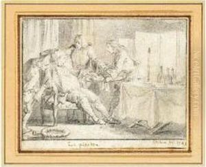 Design For A Book Illustration: The Glutton