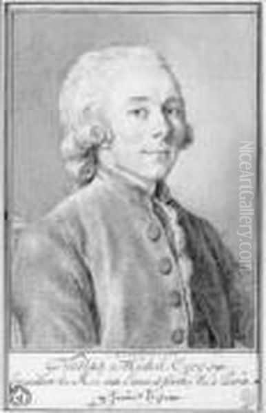 Portrait En Buste De Nicolas Michel Cury, Conseiller Du Roi Aux
Eaux Et Forets - view 1