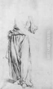 Figure Feminine Tournee Vers La Droite, Etude Pour La Naissance De Louis Xv Figure Feminine Tournee Vers La Droite, Etude Pour La Naissance De Louis Xv