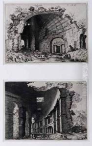 Vues De Ruines Romaines by Hieronymus Cock