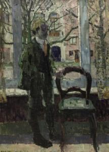 In Front Of The Window by Philibert Cockx
