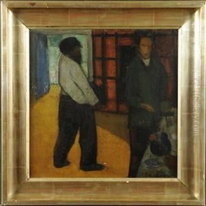 Personnage Dans Un Interieur by Philibert Cockx