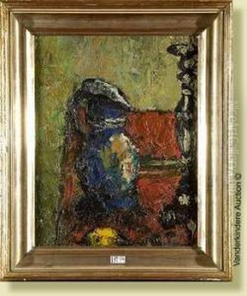 Nature Morte A La Cruche Bleue Et Au Chandelier - view 1