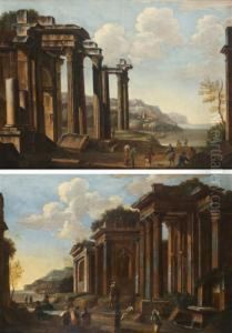Caprices De Ruines Antiques Animees De Personnages