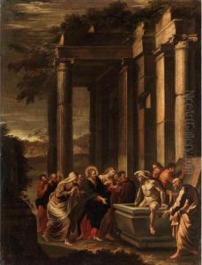 Architectural Capriccio With The Raising Of Lazarus