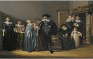 Portrait Of The Family Twent by Pieter Codde