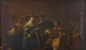 The Mandolin Player by Pieter Codde