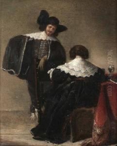 Interior Med Elegant Par by Pieter Codde