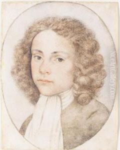 Head And Shoulders Portrait Of A Young Man by Pieter Codde