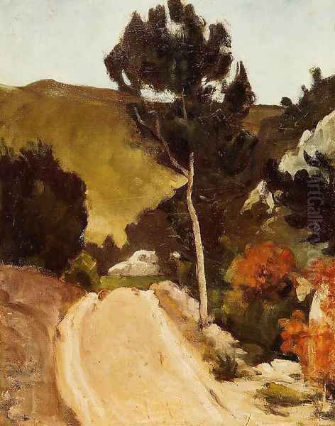 Winding Road In Provence - view 1