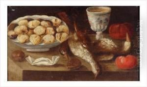 Nature Morte De Volaille Et Instruments De Cuisine by Francesco Codino