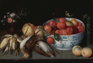 Still Life With Fruits And Game by Francesco Codino