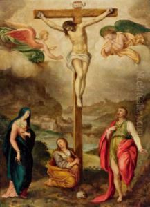 Verso Il 1600 Crocefissione by Marcellus Coffermans