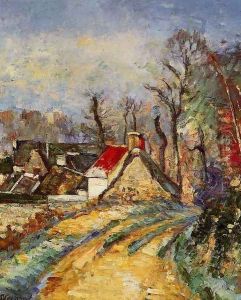 The Turn In The Road At Auvers by Paul Cezanne