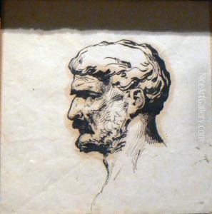 Etude D'une Tete D'homme, De Profil Gauche Etude D'une Tete D'homme, De Profil Gauche