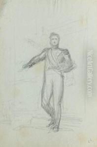 Esquisse D'un Portrait En Pied De Louis-philippe
