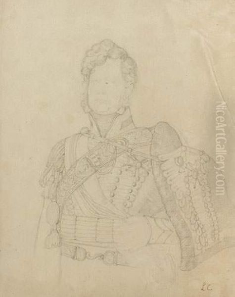 Etude De Costume A Mi-corps(portrait Presume De Louis Philippe) - view 1