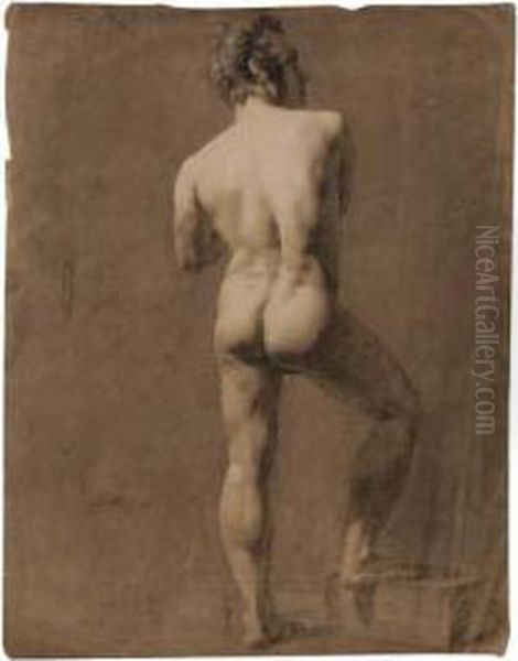A Standing Male Nude Academy - view 1